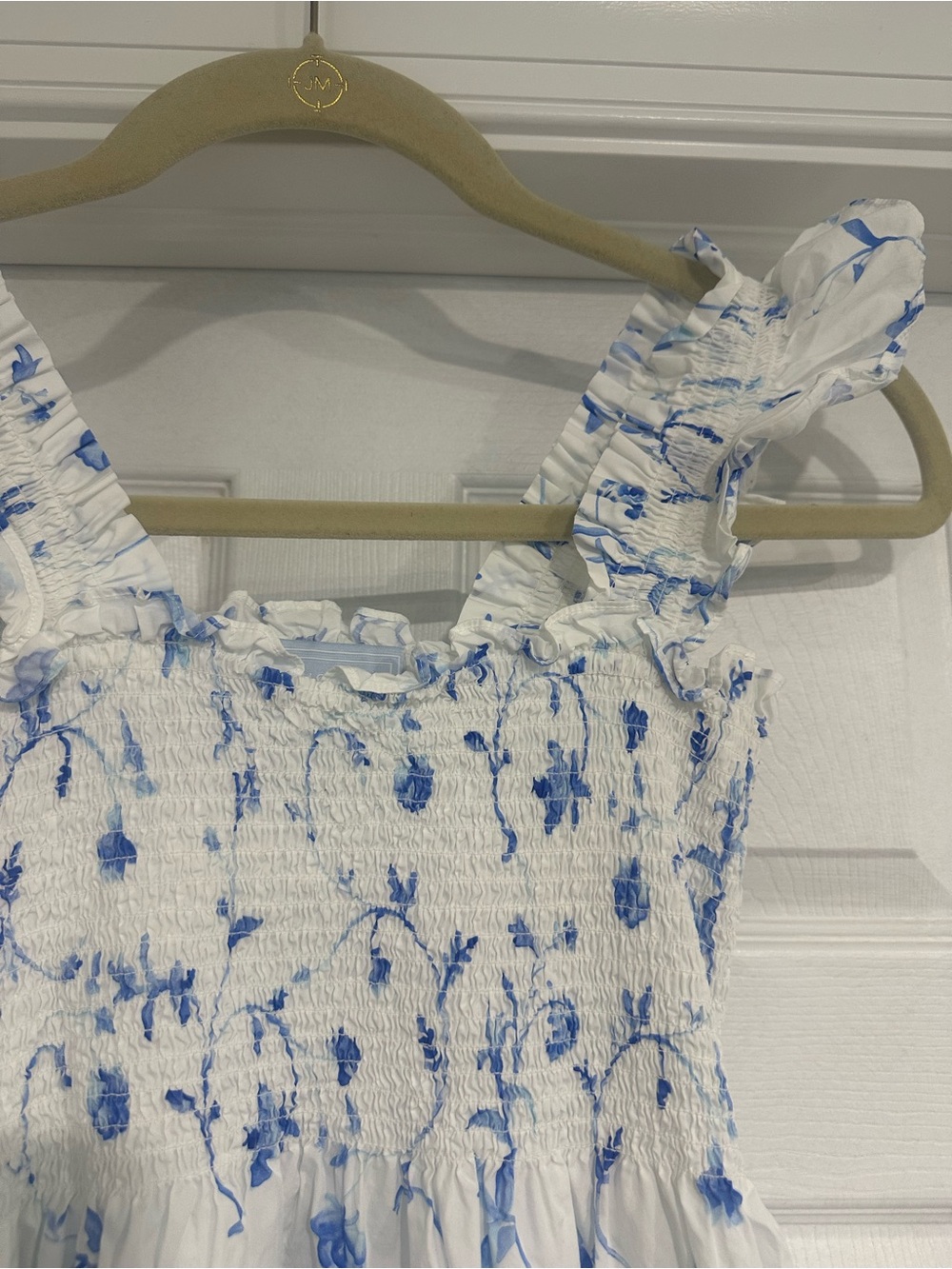 Hill House Ellie Nap Dress with Light Blue Floral Print Size M - Picture 4 of 4